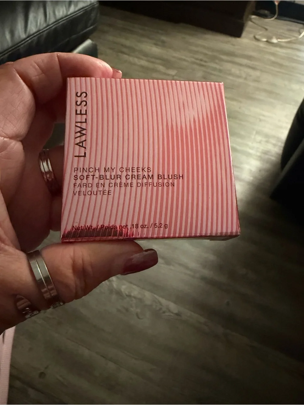 Lawless soft blur Cream Blush in color Gumdrop.  SEE ALL PICS FOR COLOR SWATCHES